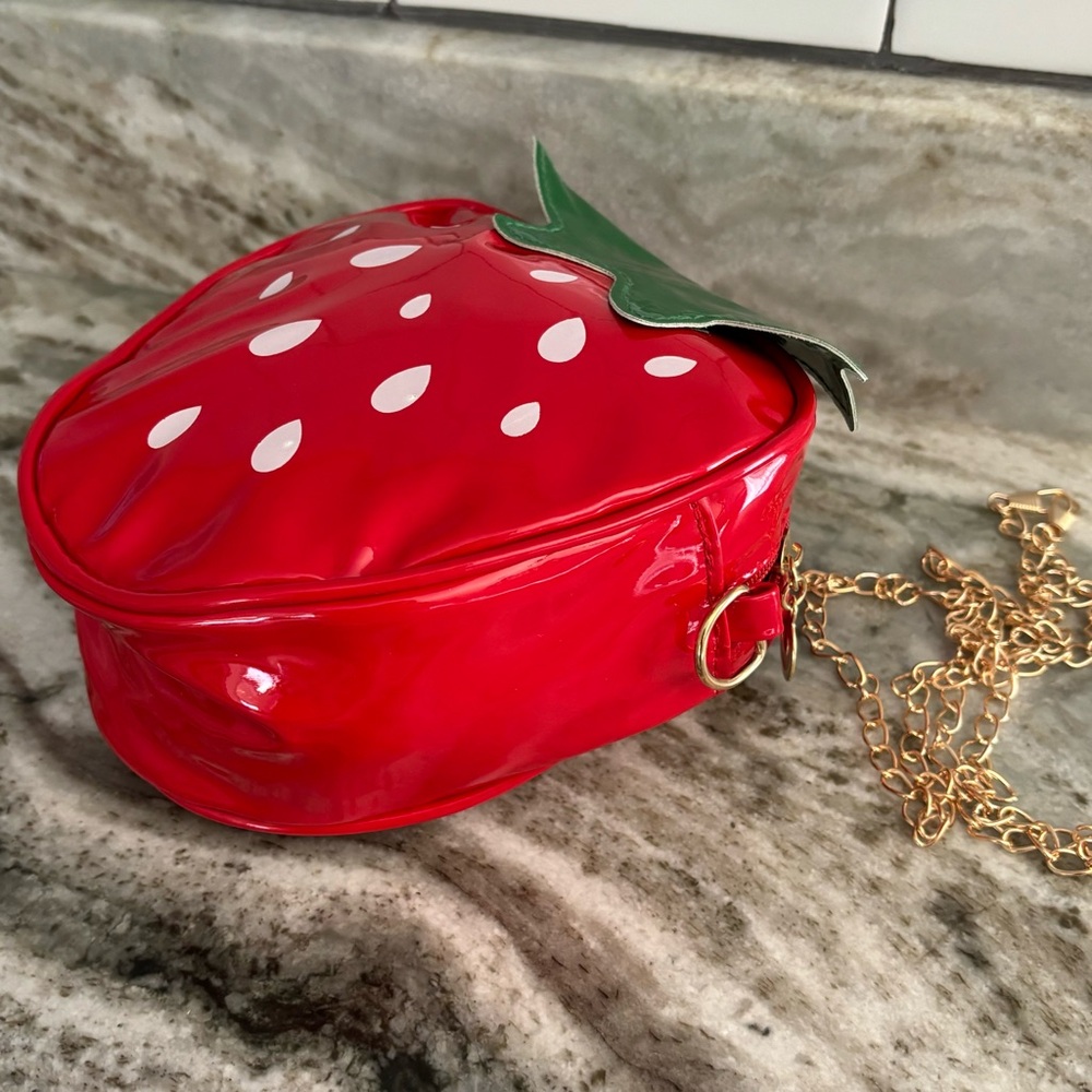 Sweet Mini Strawberry Crossbody Purse Bag - Picture 8 of 8